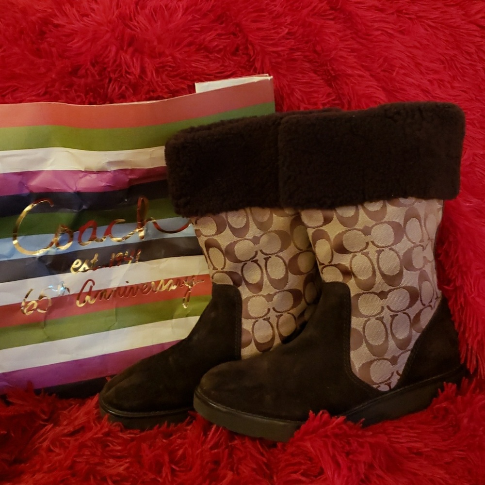 Coach Leather Boots